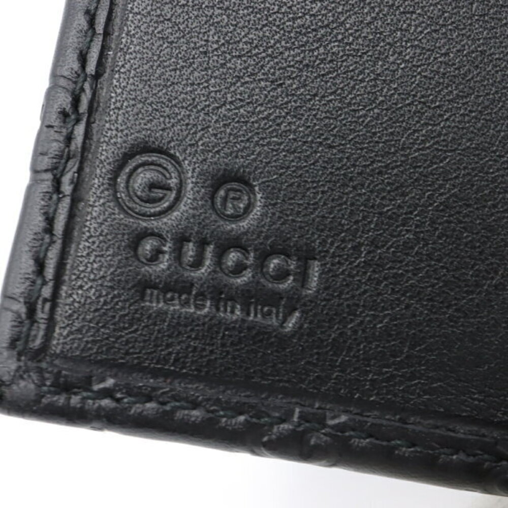 Gucci double hook wallet leather Guccissima black - Picture 4 of 6